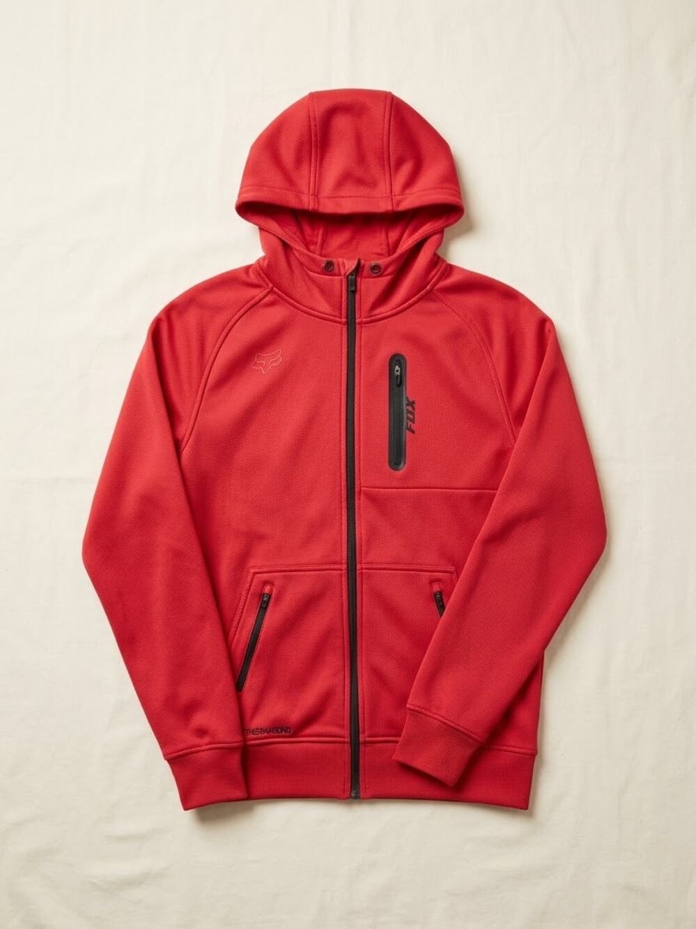 Fox Racing FoxTech Active Tech Thermabond Full Zip Hoodie Jacket Red S